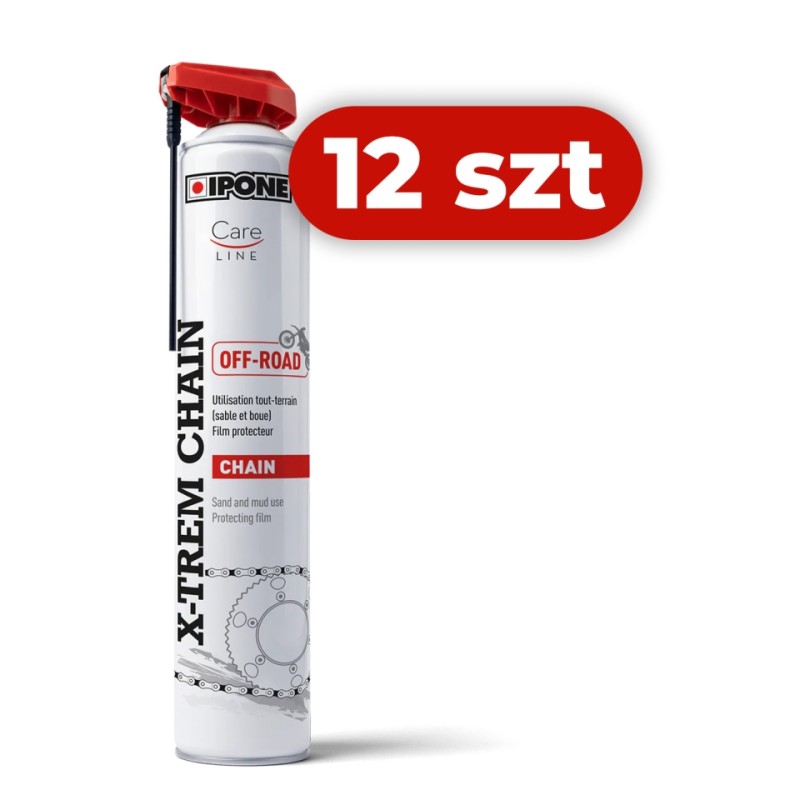 IPONE SPRAY CHAIN 750ML X-TREM OFF ROAD SMAR DO ŁAŃCUCHÓW (CARELINE) (AKC) (12) KARTON 12 SZTUK (1)