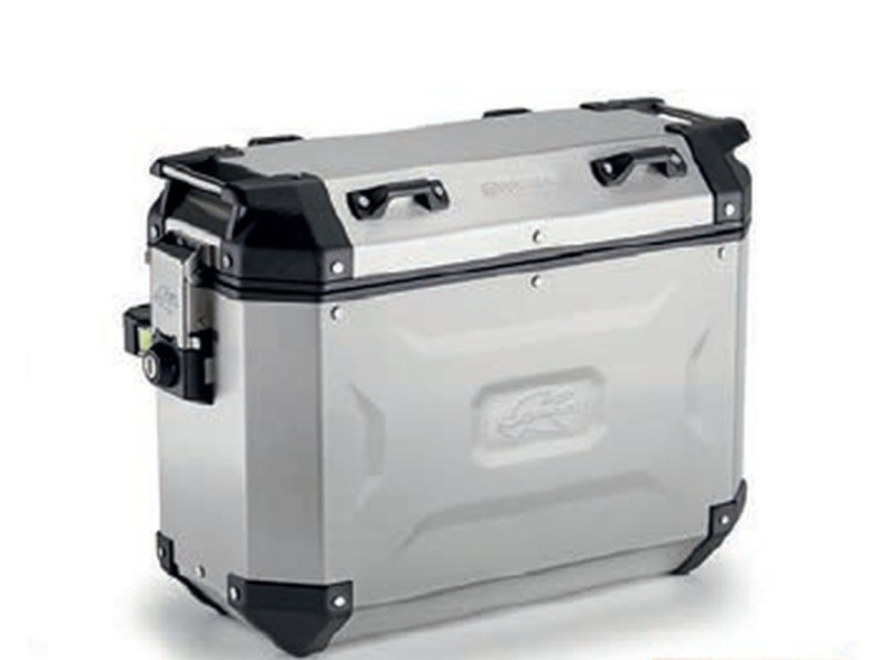 KAPPA KUFER BOCZNY 37L MONOKEY CAM SIDE KVG37A K'VOYAGER ALUMINIOWY PRAWY KOLOR SREBRNY (1)