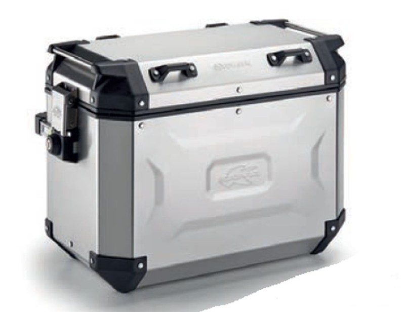 KAPPA KUFER BOCZNY 48L MONOKEY CAM SIDE KVG48A K'VOYAGER ALUMINIOWY LEWY KOLOR SREBRNY (1)