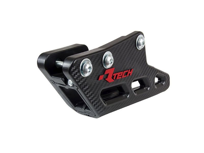 RACETECH (RTECH) 2025/12 PROWADNICA ŁAŃCUCHA KAWASAKI KXF 250 / 450 '09-'25, KLX 450 R '12-'16, KX 250 / 450 X '21-'25 KOLOR CZARNY (1)