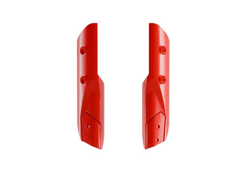 RACETECH (RTECH) 2025/12 OSŁONY TELESKOPÓW / AMORTYZATORÓW REVOLUTION KOVE X PRO / RALLY 800 '24-'25 KOLOR CZERWONY (1)