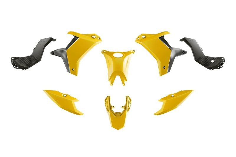 RACETECH (RTECH) KOMPLET PLASTIKÓW (BEZ PRZEDNIEGO BŁOTNIKA) T7 YAMAHA TENERE 700 '25-'26 KOLOR ŻÓŁTY / CZARNY (1)