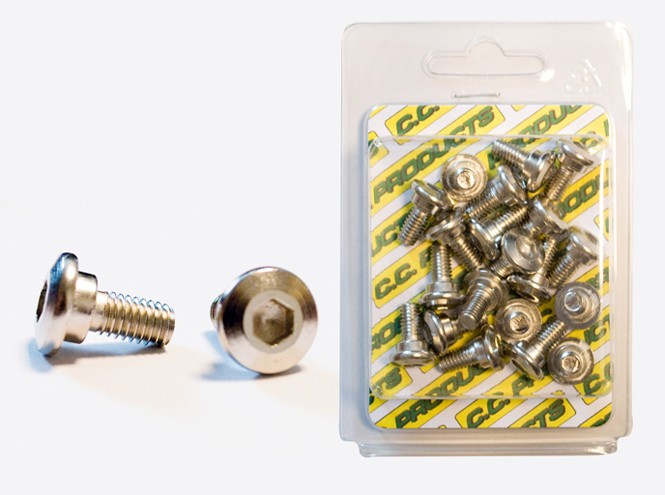 CC ŚRUBY TARCZY HAMULCOWEJ PRZÓD KAWASAKI KX/KXF (20SZT.) M6, PŁASKIE- IMBUS, 10,9HRC (1083-16) (CC PRODUCTS) (1)