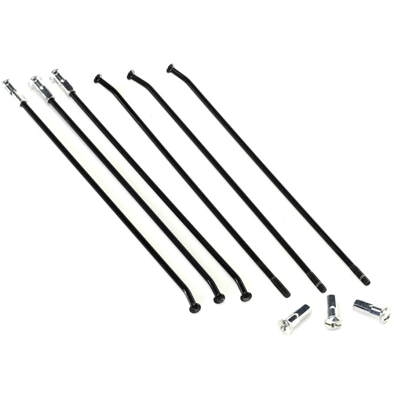 HAAN WHEELS PROMOCJA SZPRYCHY WZMOCNIONE Z NYPLAMI (KOMPLET) TYŁ 19 CALI BETA '13-' KOLOR CZARNY (1)