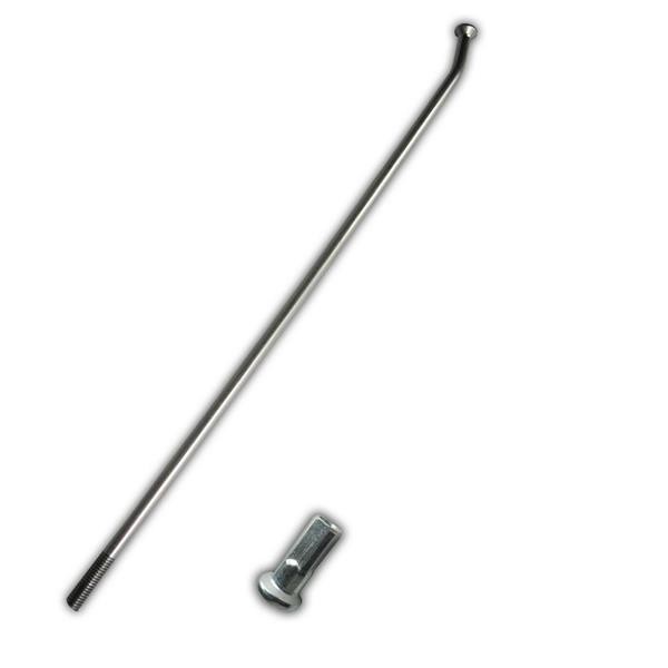 HAAN WHEELS SZPRYCHA WZMOCNIONA Z NYPLEM (1 SZTUKA) TYŁ 18 CALI KTM '95- , HUSQVARNA '14-, GASGAS '21- KOLOR SREBRNY (1)