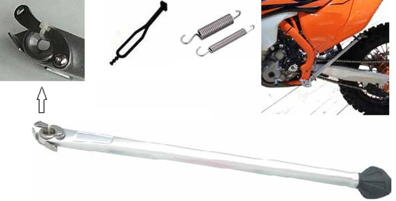 BUZZETTI STOPKA BOCZNA KTM EXC/EXCF '17-20, HUSQVARNA FE/FX/TE '17-20 KOLOR SREBRNY (ALUMINIOWA) (OEM: 79003023044) (1)