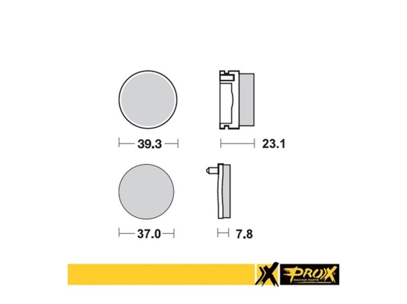 PROX KLOCKI HAMULCOWE KH155 YAMAHA YFS 200 BLASTER '91-'02 TYŁ (1)