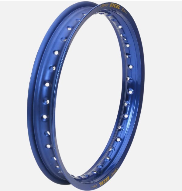 EXCEL (H) FELGA/OBRĘCZ 18 X 2.15 - TYŁ/TYLNA 36 SZPRYCH, BETA 300RR KOLOR NIEBIESKI (NA ZAMÓWIENIE - BOK@OLEKMOTOCYKLE.PL) (1)