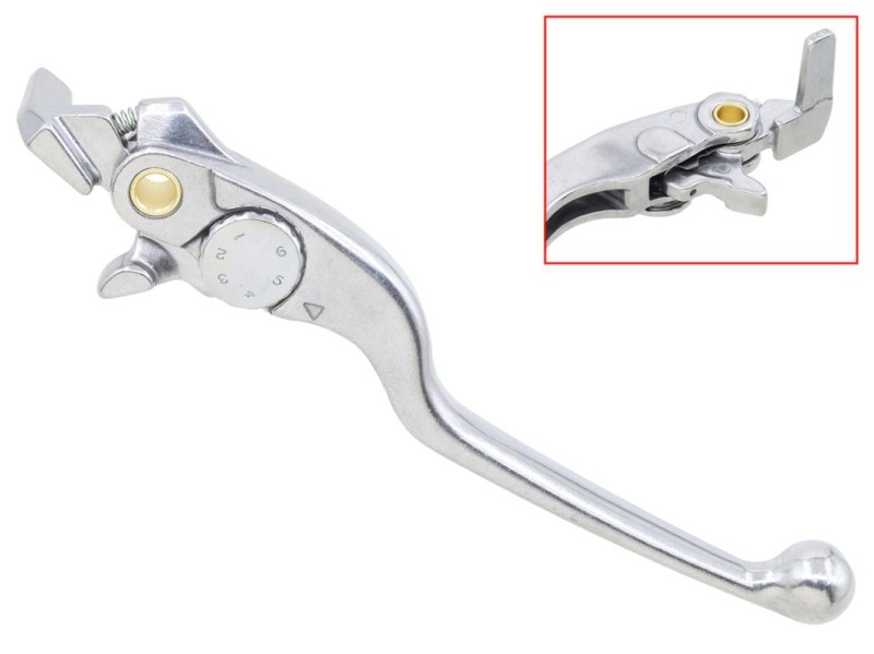 PSYCHIC DŹWIGNIA HAMULCA HONDA CRF 1100 AFRICA TWIN '20-'22 (OEM: 53170-MKS-E01) KOLOR SREBRNY (1)