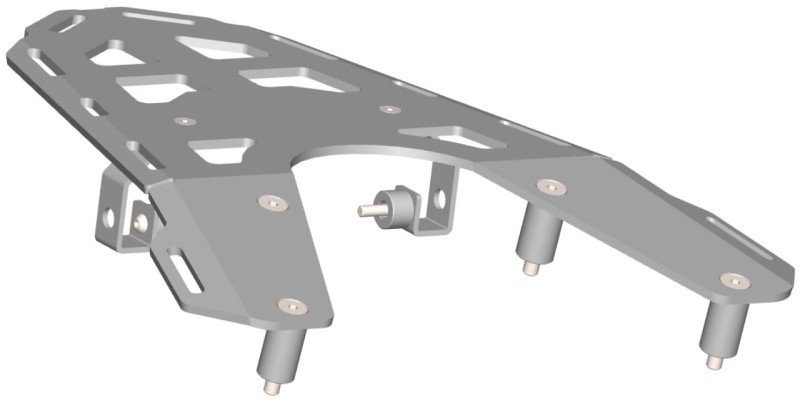 CROSSPRO WYPRZEDAŻ TYLNY BAGAŻNIK GASGAS ES 700 '22-'23 KOLOR CZARNY (1)