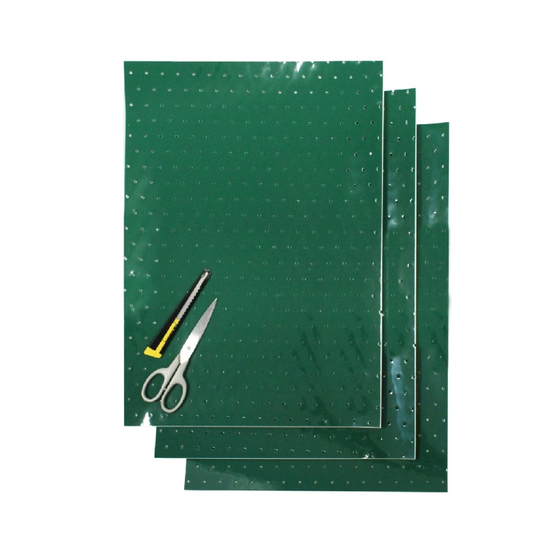 BLACKBIRD KOMPLET NAKLEJEK (OKLEIN) (FOLIA CRYSTALL 0,4 MM) (PERFOROWANA) 3 X ARKUSZ 47X33CM, KOLOR ZIELONY (1)