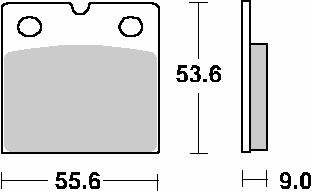SBS PROMOCJA KLOCKI HAMULCOWE KH18 STREET CERAMIC KOLOR CZARNY (1)