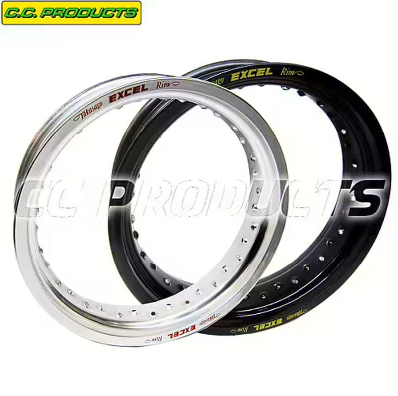 CC FELGA / OBRĘCZ KOŁA TYLNEGO EXCEL 18'' X 4,25 APRILIA TUAREG 660 '22-'25 KOLOR SREBRNY (1)