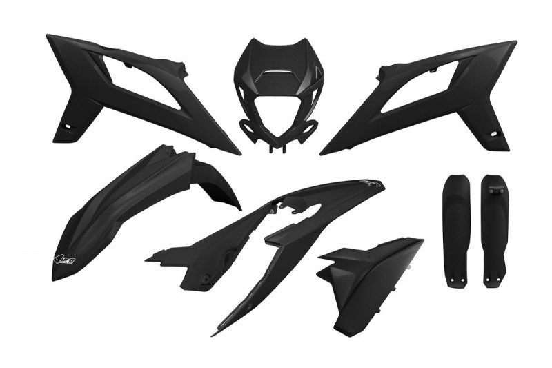 UFO 2025/11 KOMPLET PLASTIKÓW (FULL KIT) Z OSŁONAMI TELESKOPÓW (AMORTYZATORÓW) BETA RR 2T/4T 250 / 300 / 350 / 400 / 450 '25-'26 KOLOR CZARNY (1)