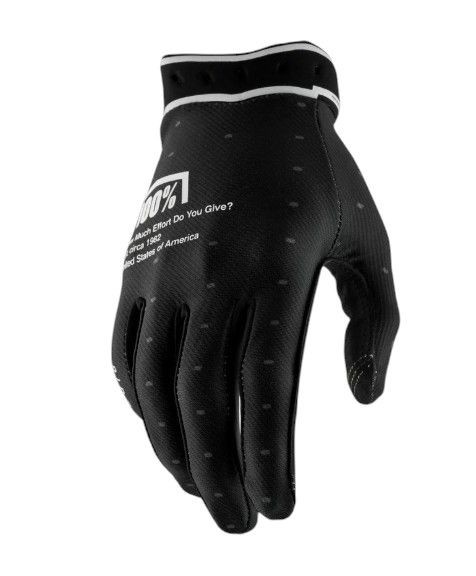 100 PROCENT RĘKAWICE CROSS/ENDURO RIDEFIT BLACK KOLOR CZARNY ROZMIAR XL (1)