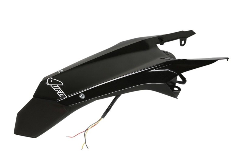 UFO Błotnik tył Husqvarna TE125 TE250 14-16, FE250 FE300 FE350 FE450 FE501 14-16, TX125 TX250 TX300 14-16 KOLOR CZARNY (ENDURO Z LAMPKĄ LED) (1)