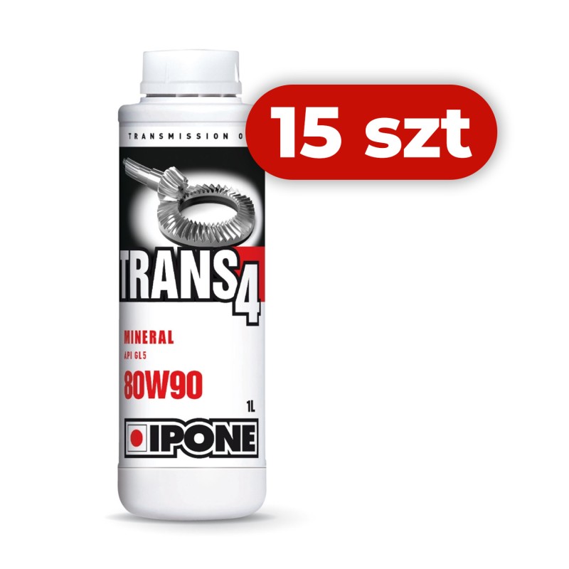 IPONE TRANS 4 OLEJ PRZEKŁADNIOWY 80W90 1L (AKC) (15) KARTON 15 SZTUK (1)
