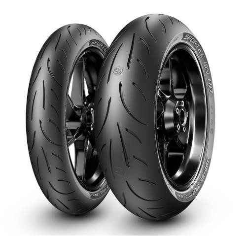 METZELER KOMPLET OPON (3616900/25) 120/70ZR17 SPORTEC M9 RR (58W) TL M/C PRZÓD DOT 2025 + (3617100/25) 180/55ZR17 SPORTEC M9 RR (73W) TL M/C TYŁ DOT 2025 + KUBEK NA KAWĘ Z LOGOTYPEM (2)