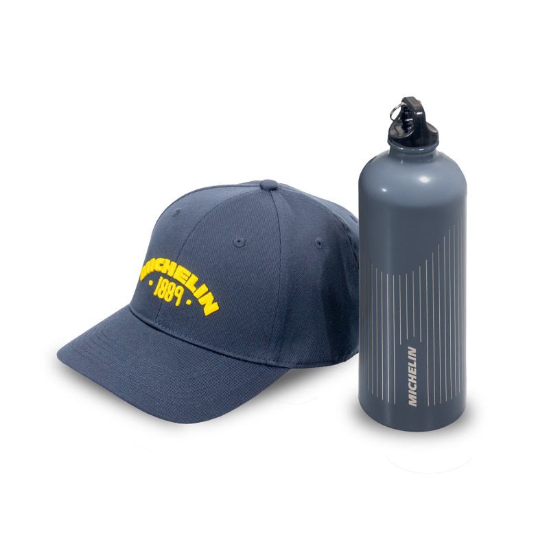 MICHELIN KOMPLET OPON (CAI132247/24) 120/70R19 ANAKEE WILD 60R TL/TT M/C PRZÓD DOT 2024 + (CAI999843/24) 170/60R17 ANAKEE WILD 72R TL/TT M/C TYŁ DOT 2024 + SET BIDON I CZAPKA (2)