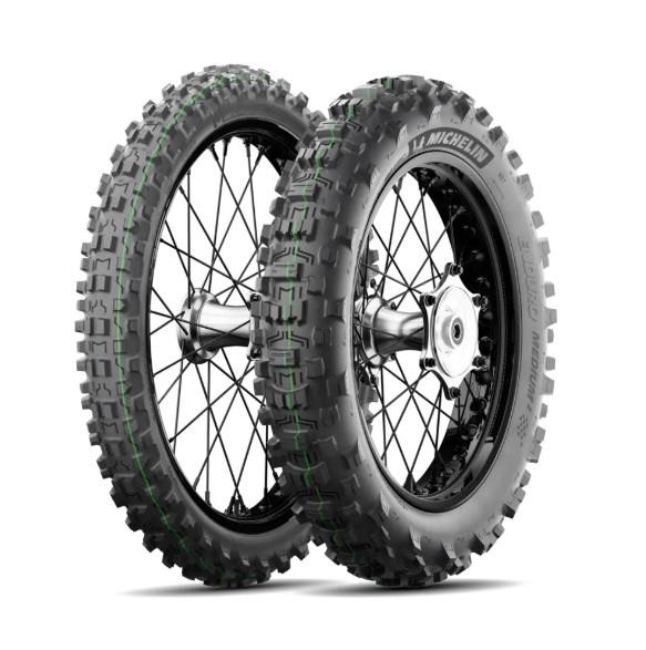 MICHELIN KOMPLET OPON (CAI322909/25) 2x90/100-21 ENDURO MEDIUM 2 57R TT PRZÓD DOT 2025 + (CAI385961/25) 2x140/80-18 ENDURO MEDIUM 2 70R TT TYŁ DOT 2025 + GŁOŚNIK JBL (2)