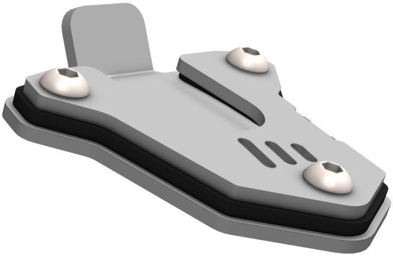 CROSSPRO NOWOŚĆ POSZERZENIE STOPKI BOCZNEJ HONDA CB 500X '19-'23, NX 500 '24- KOLOR SREBRNY/CZARNY (1)