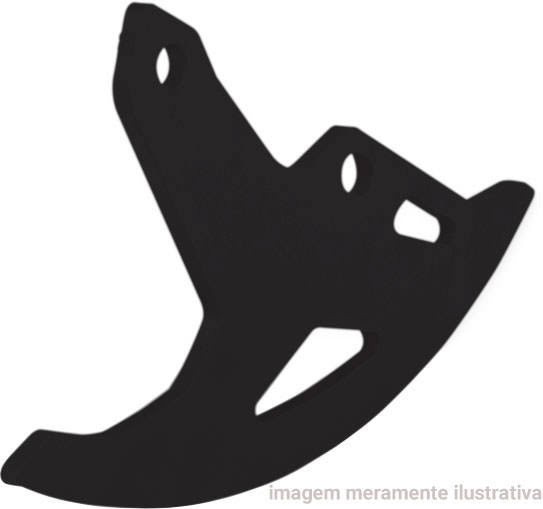 CROSSPRO NOWOŚĆ OSŁONA TARCZY HAMULCOWEJ TYŁ ALUMINIUM PASUJE DO: HONDA CRF 250/450 '04-, KOLOR CZARNY MAT (1)