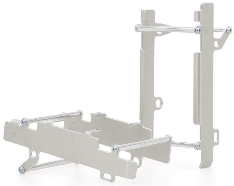 CROSSPRO NOWOŚĆ OSŁONY CHŁODNICY ALUMINIOWE MODEL LIGHT ICE (DO MOTOCYKLA BEZ WENTYLATORA) BETA RR 2T 250/300 '20-, RR 4T 350/390/430/480/500 '20-'22 KOLOR SREBRNY (1)