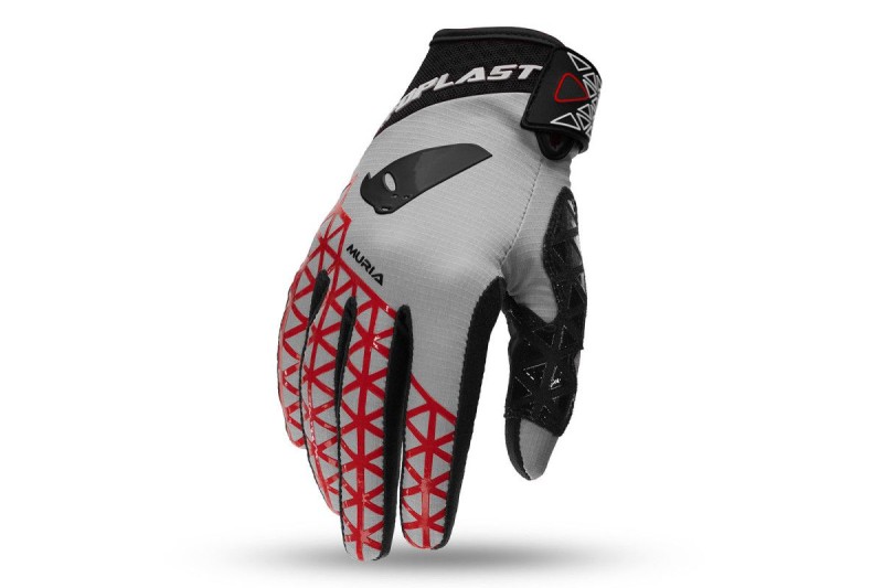 UFO RĘKAWICE MURIA CROSS KOLOR SZARY / CZARNY / CZERWONY ROZMIAR M - KOLEKCJA 2025/2026 (1)