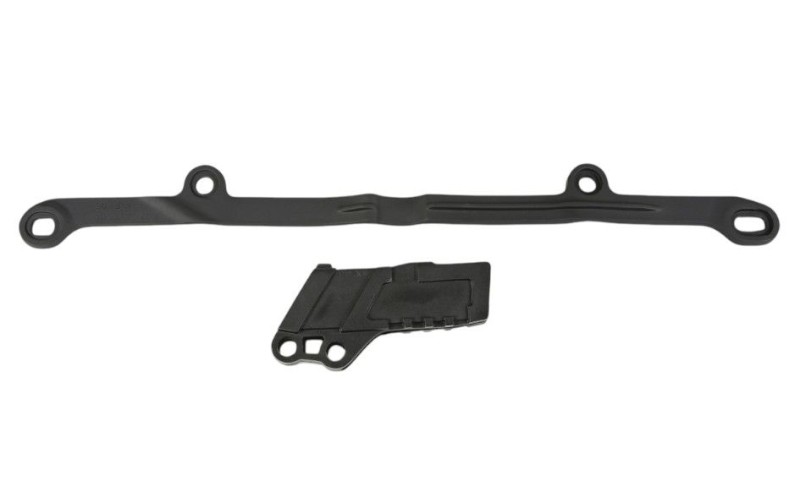 UFO 2025/11 KOMPLET ŚLIZG (KA03750001) + PROWADNICA (KA03762001) ŁAŃCUCHA KAWASAKI KXF 250 F (KXF 250) '04-'05 KOLOR CZARNY (1)