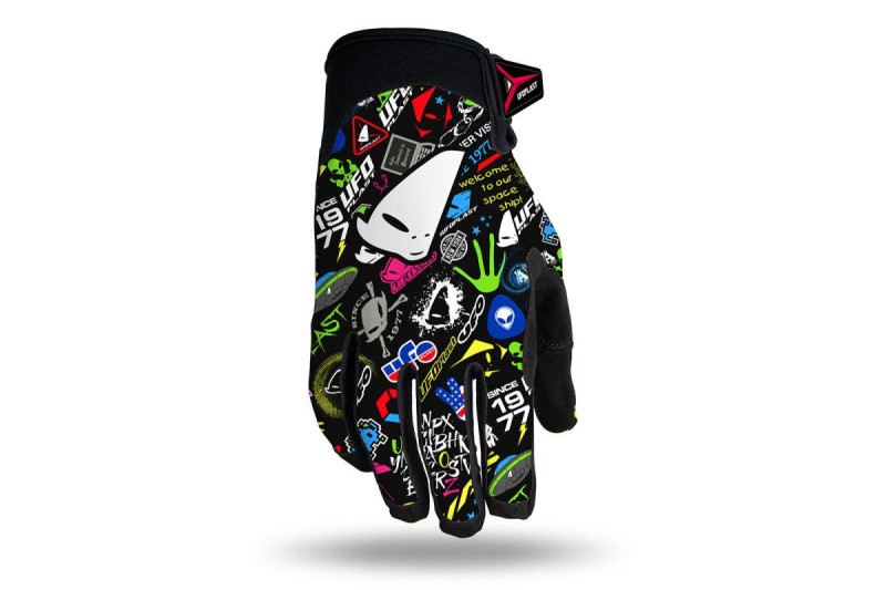 UFO RĘKAWICE SKYLINE CROSS KOLOROWA GRAFIKA UFO ROZMIAR M - KOLEKCJA 2025/2026 (1)