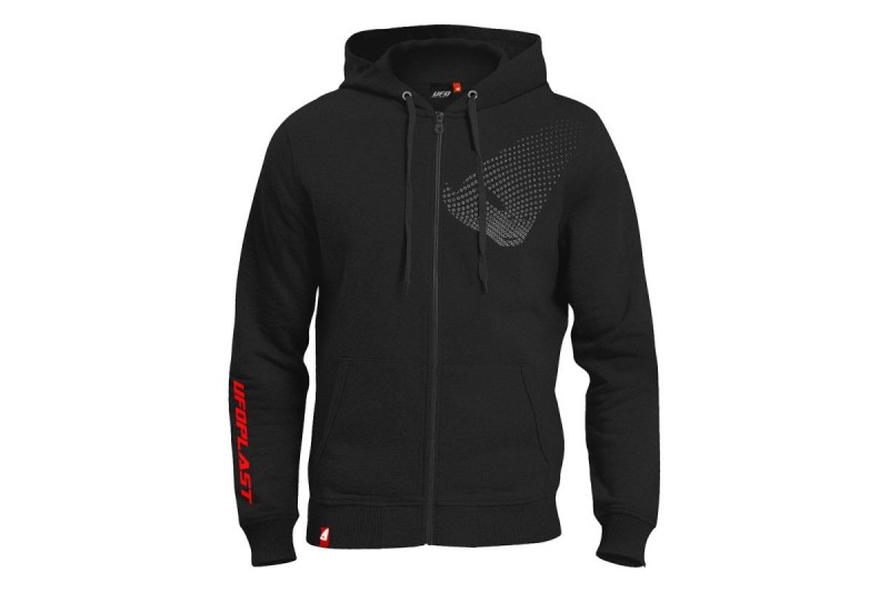 UFO BLUZA Z KAPTUREM KOLOR CZARNY ROZMIAR XL 100% BAWEŁNY - KOLEKCJA 2025/2026 (1)