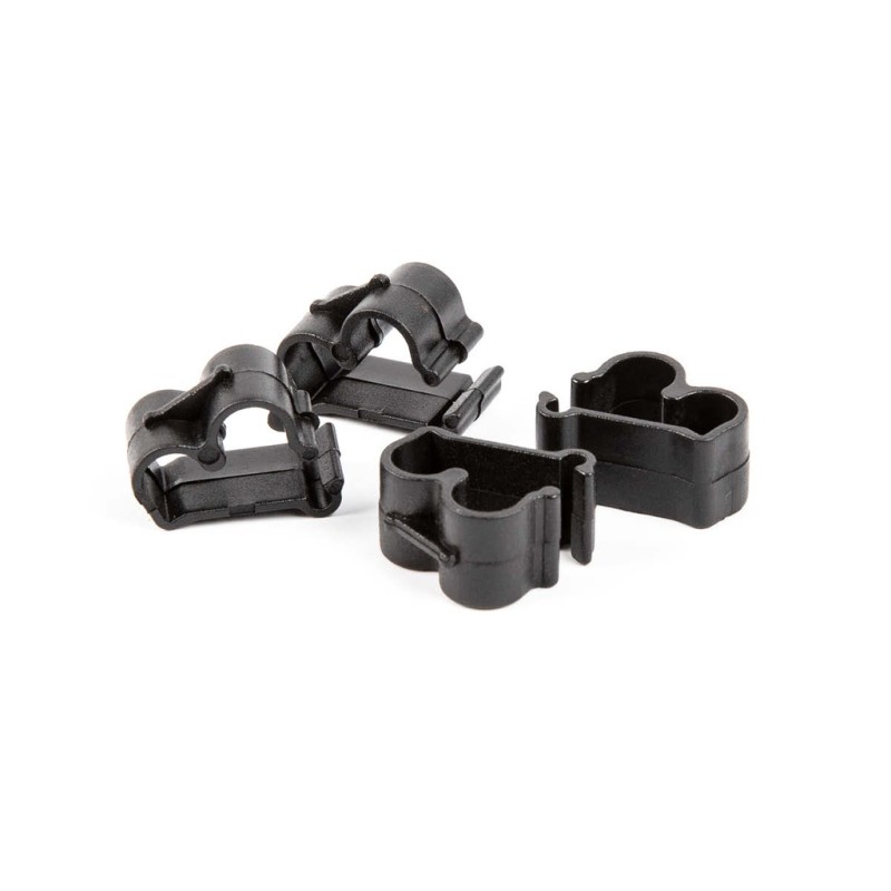 AWORKX UCHWYTY / MOCOWANIA PRZEWODÓW KTM / HUSQVARNA / GASGAS (KOMPLET - 4 SZTUKI) KOLOR CZARNY (1)