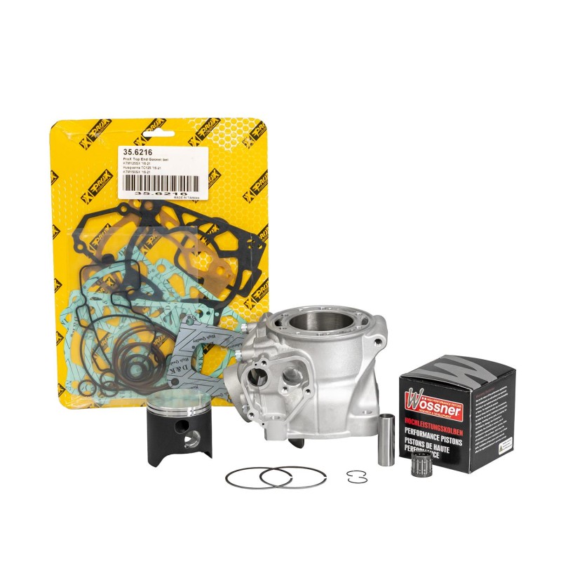 PROMX CYLINDER KOMPLETNY (CYLINDER + TŁOK VERTEX + TOP-END + ŁOŻYSKO ) KTM SX125 SX150 16-22 , HUSQVARNA TC125 TV150 16-22 , GAS GAS MC125 MC150 21-23 (STD 150 / BIG BORE 125 58 MM ) NICASYL 50530038000 (1)