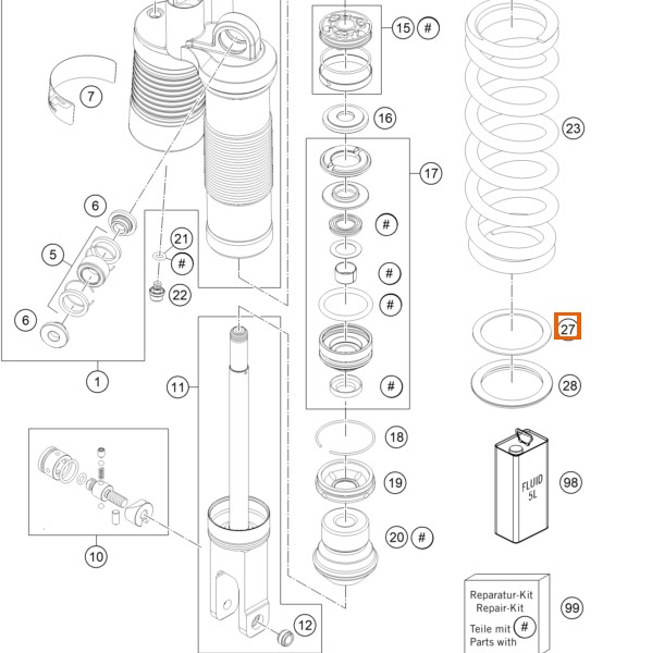 KTM Podkładka sprężyny amortyzatora D=58 58,6x73,6x1,5 (2)