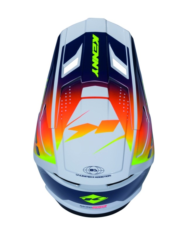 KENNY RACING CZĘŚCI ZAMIENNE DASZEK DO KASKU PERFORMANCE ERT GRAPHIC NAVY ORANGE RACING SPE ROZMIAR L-XXL (1)