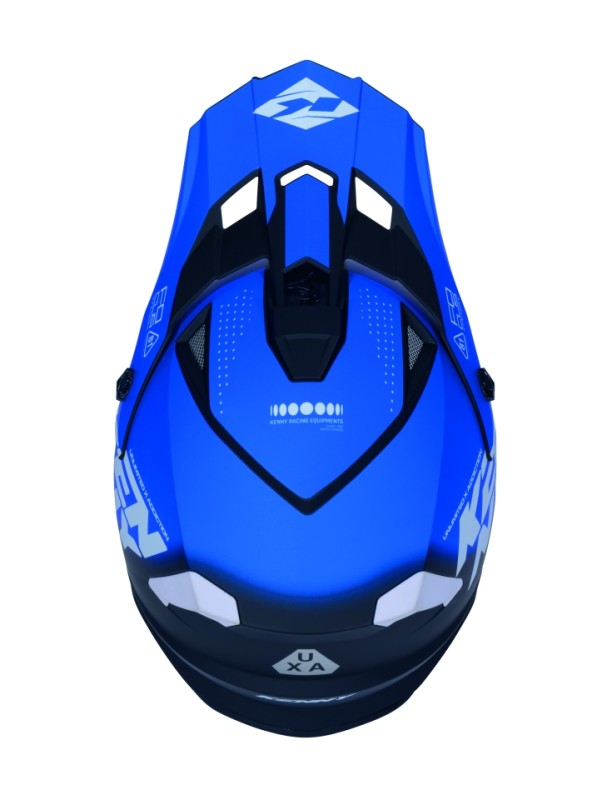 KENNY RACING CZĘŚCI ZAMIENNE DASZEK DO KASKU TRACK GRAPHIC FOCUS BLUE (1)