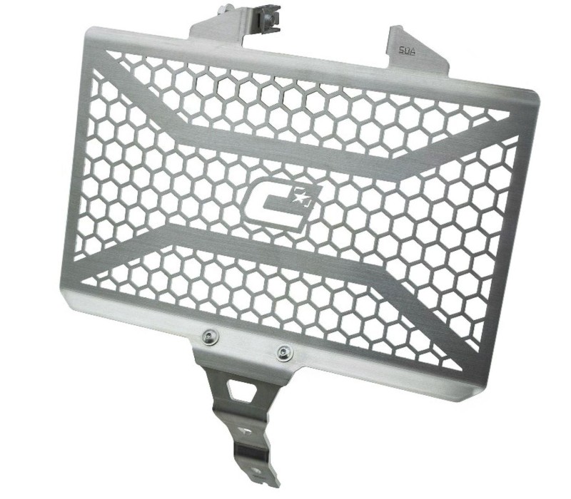 CROSSPRO NOWOŚĆ OSŁONA CHŁODNICY PRZEDNIA HONDA NC 750 X '16- KOLOR SREBRNY (STAL NIERDZEWNA) (1)