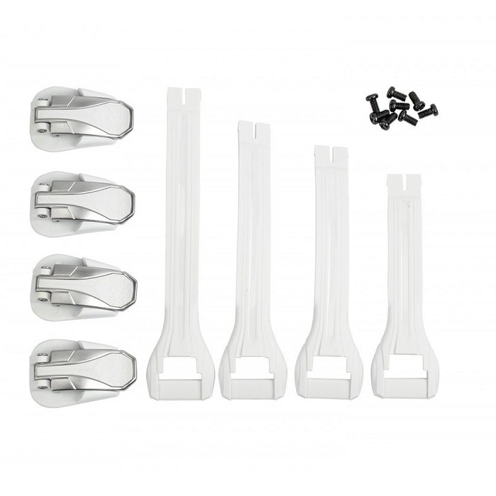 UFO PASKI, KLAMRY, ZAPIĘCIA, ŚRUBY DO BUTÓW XANDER (4SZT) KOLOR BIAŁY (1)