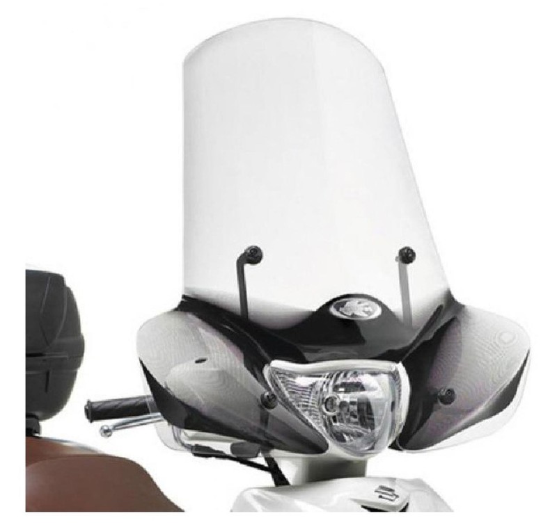 KAPPA SZYBA SUZUKI SIXTEEN 125-150 (08-16) 56,5 x 71,5 CM PRZEZROCZYSTA - POTRZEBNE MOCOWANIE A169AK -drobne rysy u dołu szyby (1)