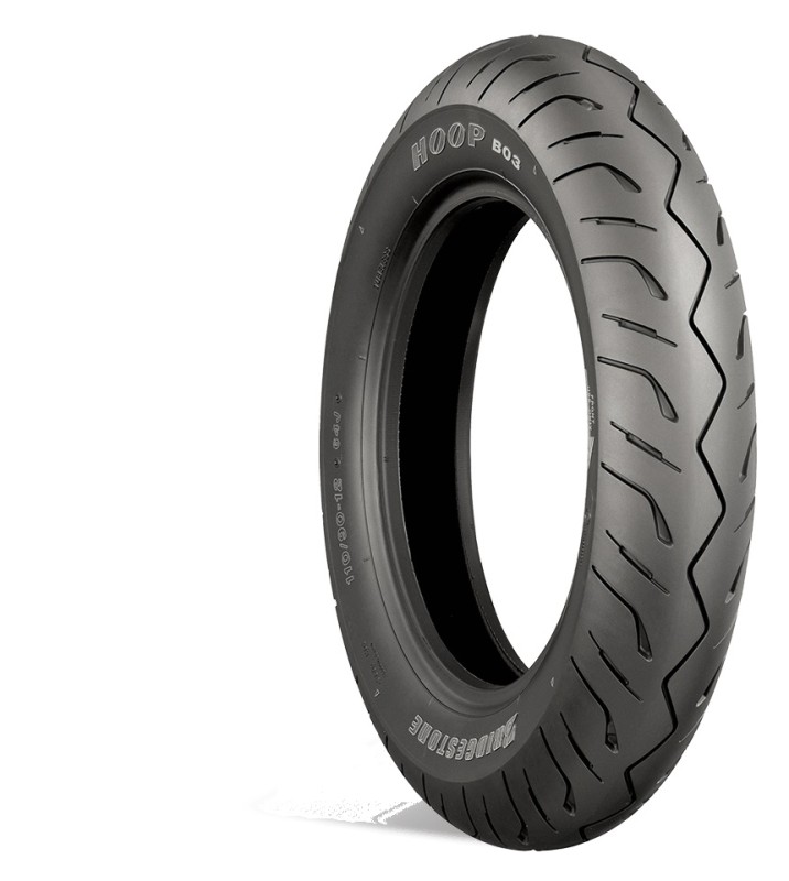 BRIDGESTONE OPONA 110/70-16 HOOP B03 G 52P TL HONDA SH300 ('07) PRZÓD DOT 15/2025 (1)