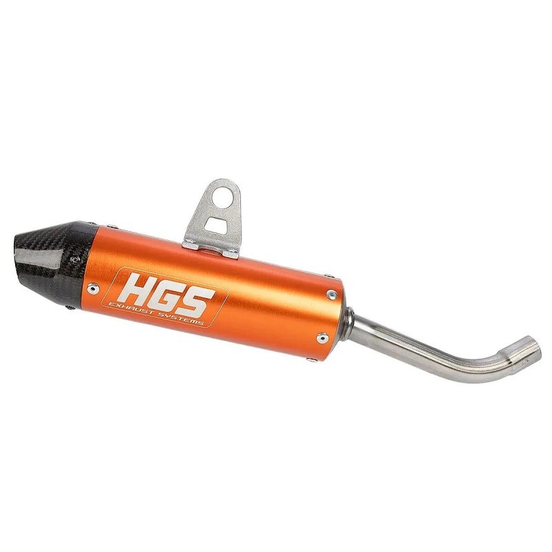 Końcówka wydechu HGS pomarańczowa carbon KTM SX85 Gas Gas MC85 Husqvarna TC85 2025->  |  XT-825-SCO (1)