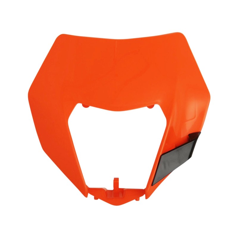 POLISPORT OSŁONA LAMPY PRZÓD KTM EXC / EXC-F / XC-W / XCF-W 125/150/200/250/300/350/450/500 '14-'16 KOLOR POMARAŃCZOWY (WZÓR OEM) (1)
