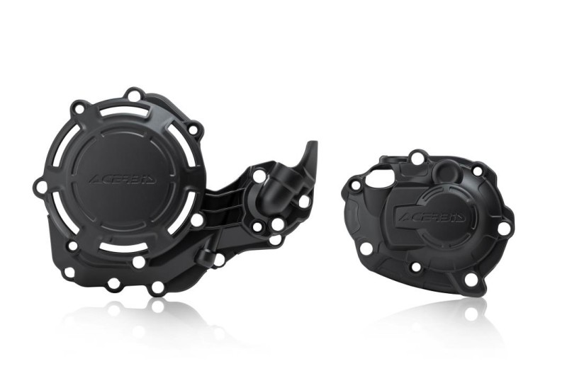 ACERBIS OSŁONY SILNIKA (OSŁONA POKRYWY / DEKLA SPRZĘGŁA I ALTERNATORA) X-POWER YAMAHA YZ 450 F '18-'22, YZ 450 FX '19-'22 ( YZF 450 ), FANTIC XEF 450 '21-'25 KOLOR CZARNY (1)