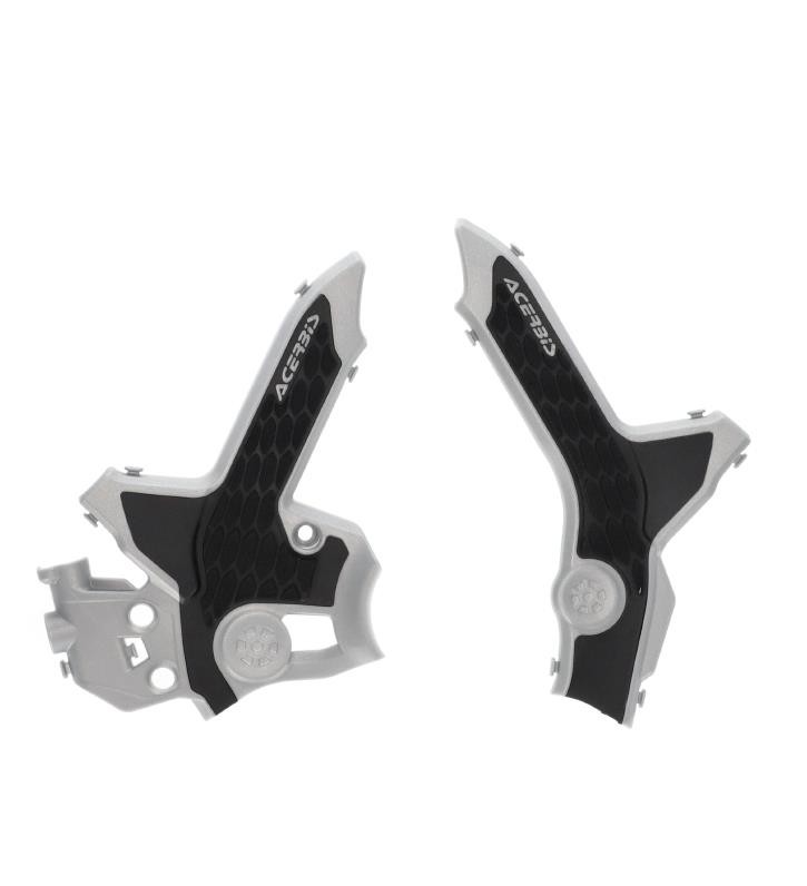 ACERBIS OSŁONY RAMY X-GRIP HONDA CRF 250 L '21-'24, CRF 300 L '21-'26, CRF 300 RALLY '21-'24 KOLOR SZARY / CZARNY (1)
