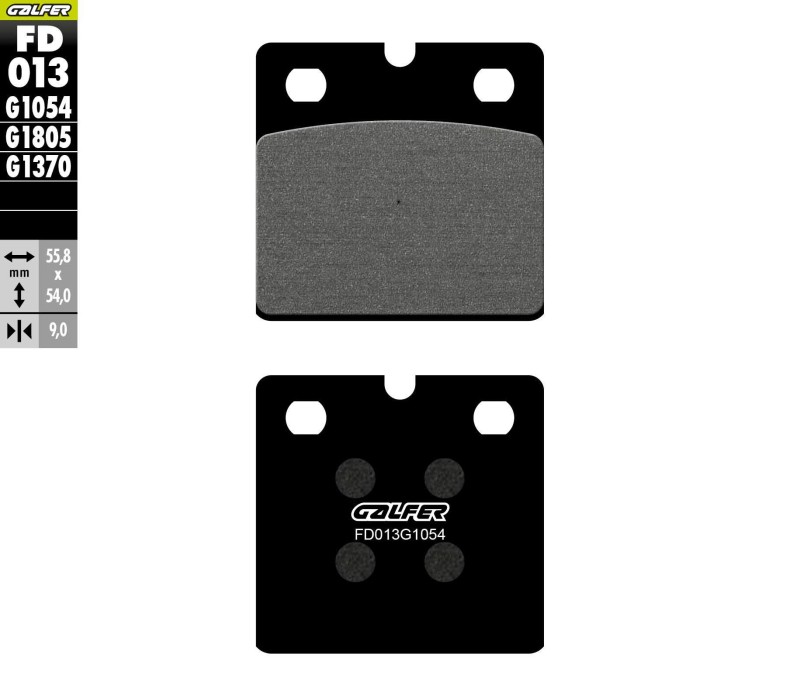 GALFER KLOCKI HAMULCOWE KH018 PÓŁMETALICZNE BMW (2)