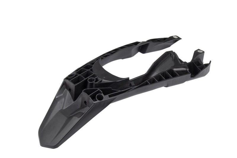 UFO 2026/06 PŁYTA POD TABLICĘ REJESTRACYJNĄ I BŁOTNIK KTM EXC / XC-W 125 / 150 / 250 / 300 '24-'26, EXCF 250 / 300 / 350 / 400 / 450 '24-'26, XC-W 450 '24-'26 KOLOR CZARNY (1)