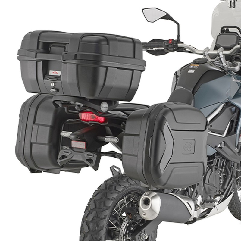 KAPPA 2026/06 STELAŻ KUFRÓW BOCZNYCH MONOKEY KAWASAKI KLE 500 / SE '26-, - RÓWNIEŻ POD KUFRY MONOKEY KMS K'MISSION ALU (1)