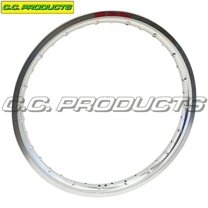CC FELGA / OBRĘCZ KOŁA PRZEDNIEGO DID 21'' X 1,60 BMW G 450 / 650 X '06-'12, HONDA CR 125 / 125 / 250 '84-'07, KAWASAKI KDX 125 '90-'03, SUZUKI DR 350 '97-'99 KOLOR SREBRNY (1)