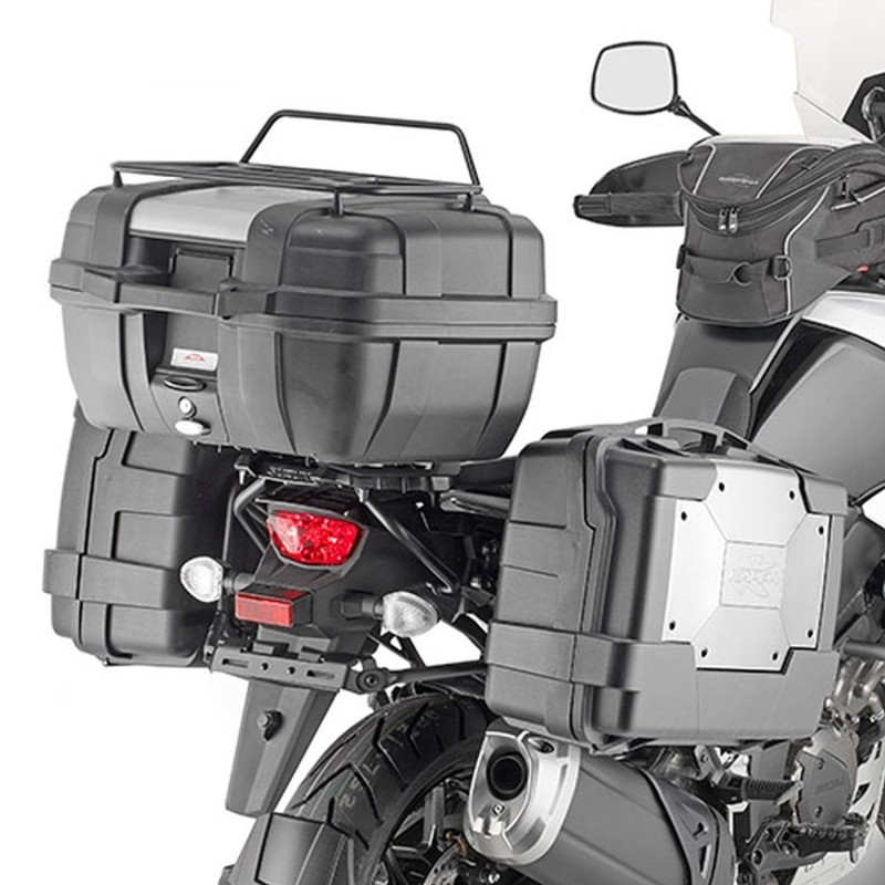 KAPPA STELAŻ KUFRÓW BOCZNYCH MONOKEY SUZUKI V-Strom 1050 XT/DE/SE '20-'25, - RÓWNIEŻ POD KUFRY MONOKEY KMS K'MISSION ALU - ZASTĘPUJE KLO3117MK - drobne rysy na uchwytach montażowych (1)