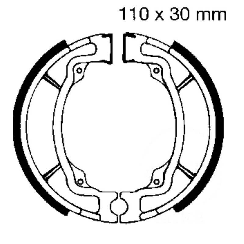 EBC S603 Szczęki hamulcowe przód Kawasaki / Suzuki / Hyosung / Modenas (110x30mm) (1)